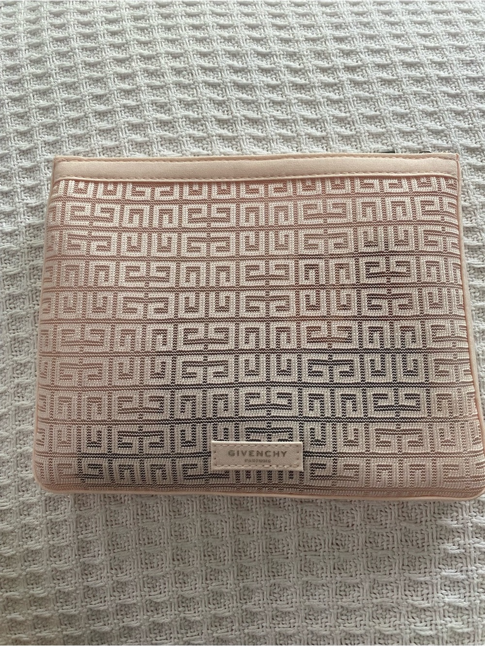 Givenchy Pink Monogram Canvas Clutch - Logo Cosmetic Case /Clutch
